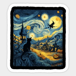 halloween-cat Sticker